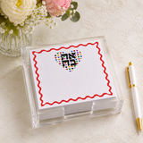 Maven Home Ahava Heart acrylic notepad holder - view 03