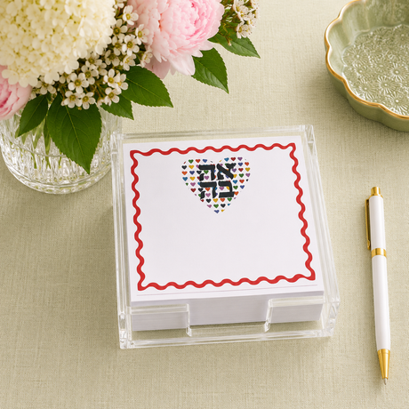 Maven Home Ahava Heart acrylic notepad holder - view 04