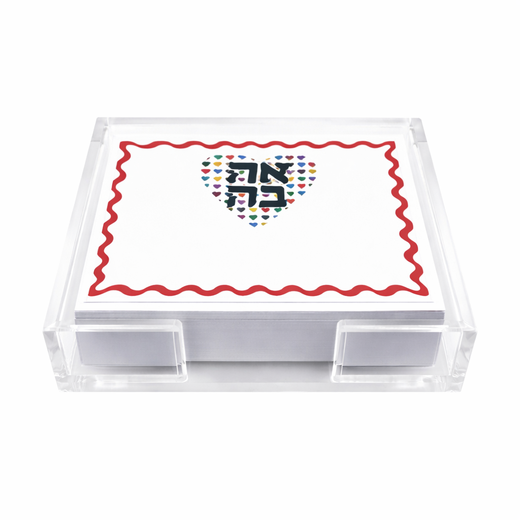 Maven Home Ahava Heart acrylic notepad holder - view 05