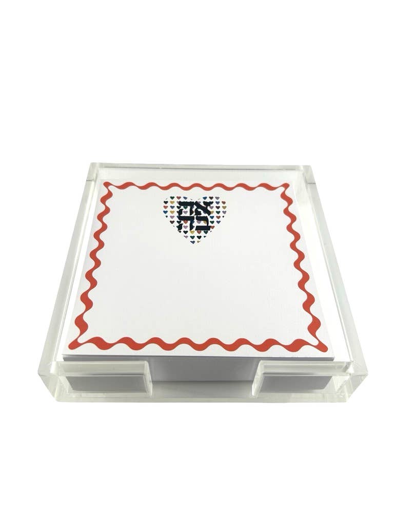 Maven Home Ahava Heart acrylic notepad holder - view 06