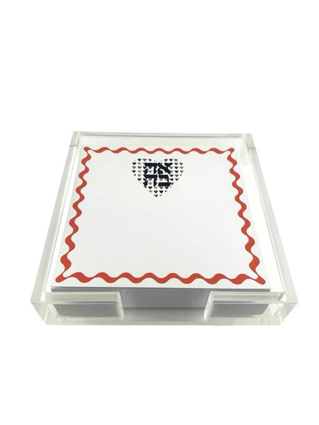Maven Home Ahava Heart acrylic notepad holder - view 06