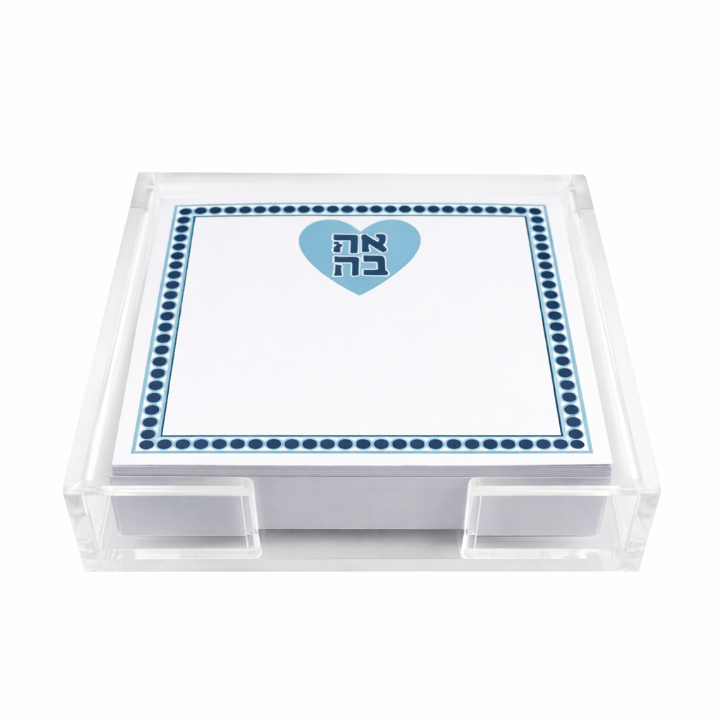 Maven Home Ahava Aqua acrylic notepad holder alternate view