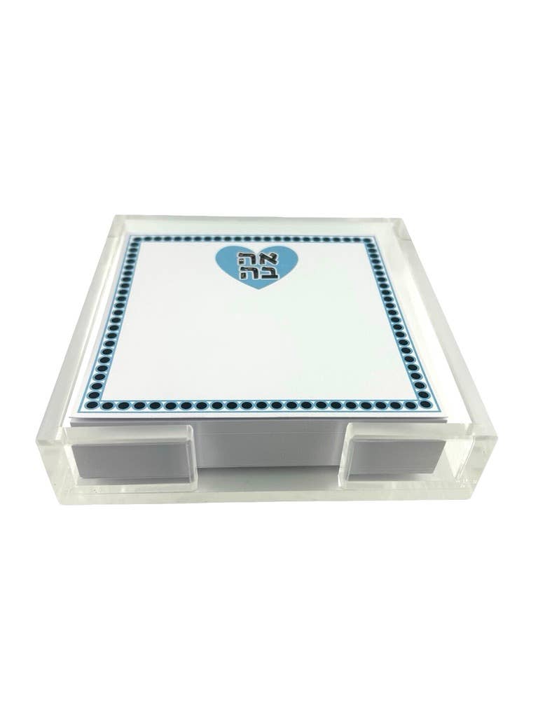 Maven Home Ahava Aqua acrylic notepad holder - view 03