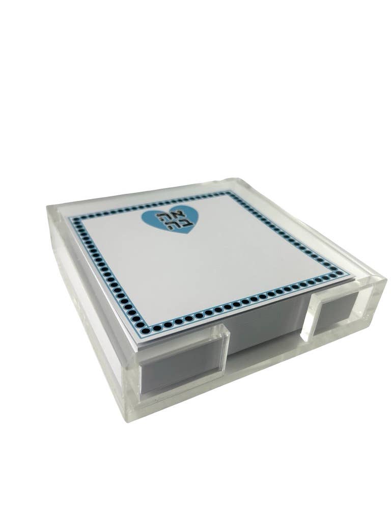 Maven Home Ahava Aqua acrylic notepad holder - view 05