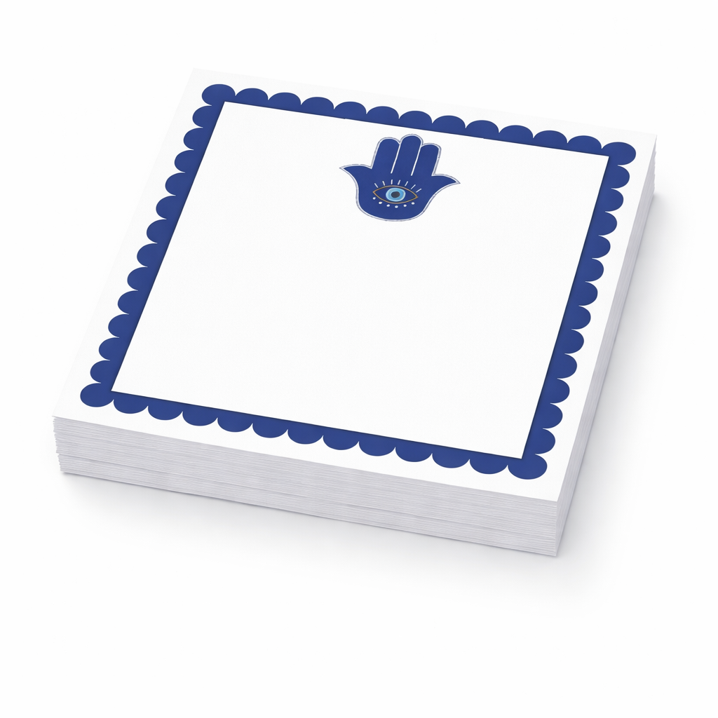 Maven Home Hamsa acrylic notepad holder alternate view