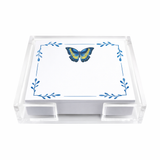 Maven Home Butterfly Blues acrylic notepad holder - view 03