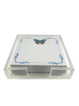 Maven Home Butterfly Blues acrylic notepad holder - view 05