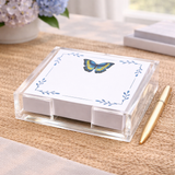 Maven Home Butterfly Blues acrylic notepad holder - view 06