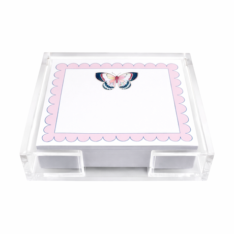 Maven Home Butterfly acrylic notepad holder - view 04