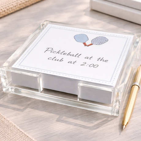 Maven Home Pickleball acrylic notepad holder