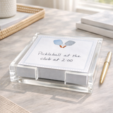 Maven Home Pickleball acrylic notepad holder alternate view