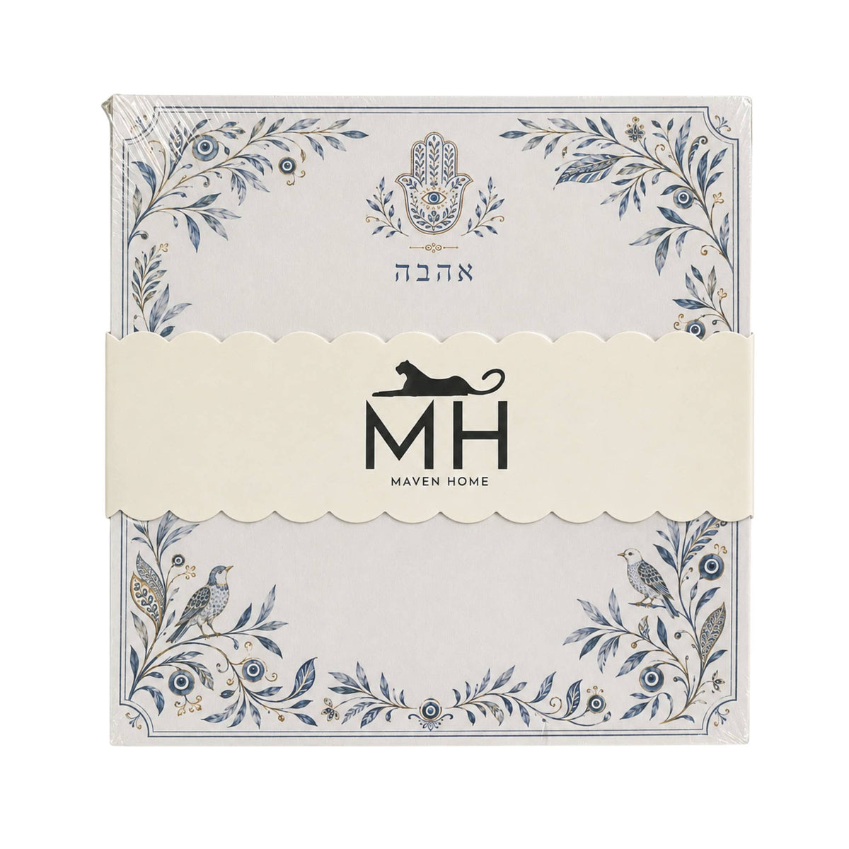 Hamsa & Ahava Acrylic Notepad Holder Set