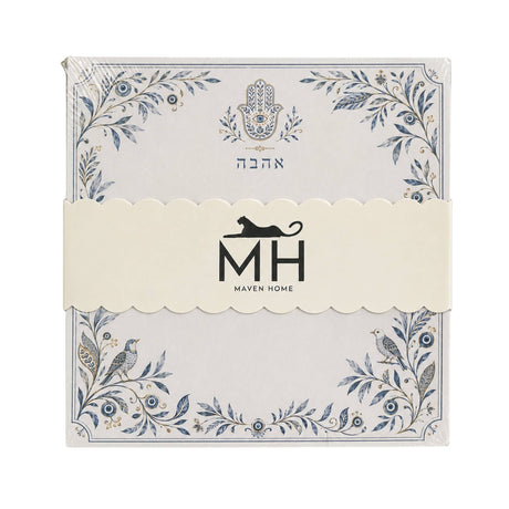 Hamsa & Ahava Acrylic Notepad Holder Set