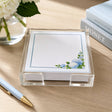 Hydrangea Acrylic Notepad Holder Set