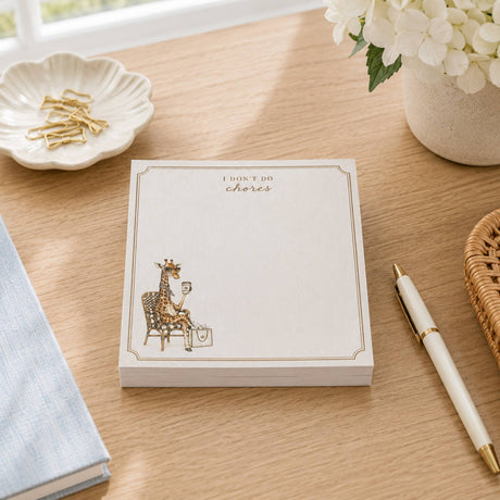 I Don’t Do Chores Acrylic Notepad Holder Set