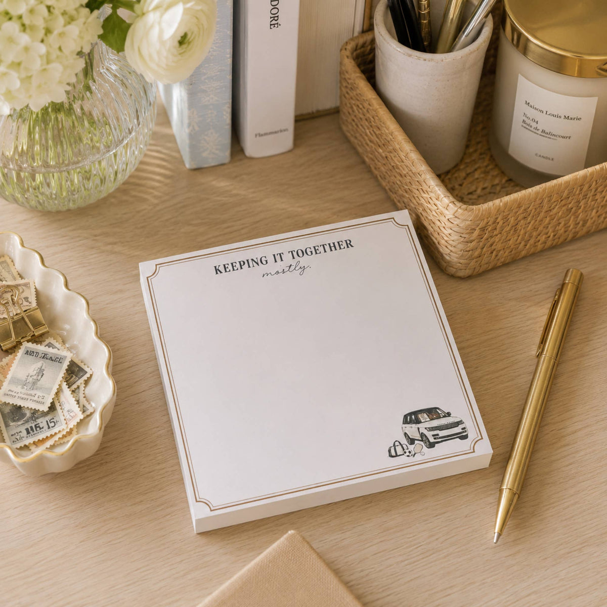 Keeping It Together Acrylic Notepad Holder Set