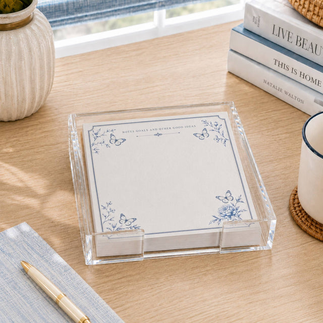 Notes and Goals Acrylic Notepad Holder