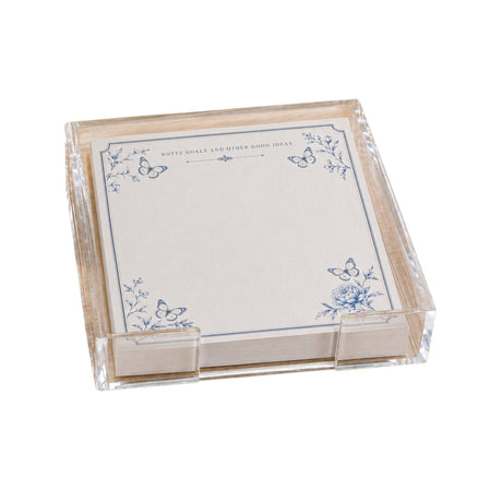 Notes and Goals Acrylic Notepad Holder