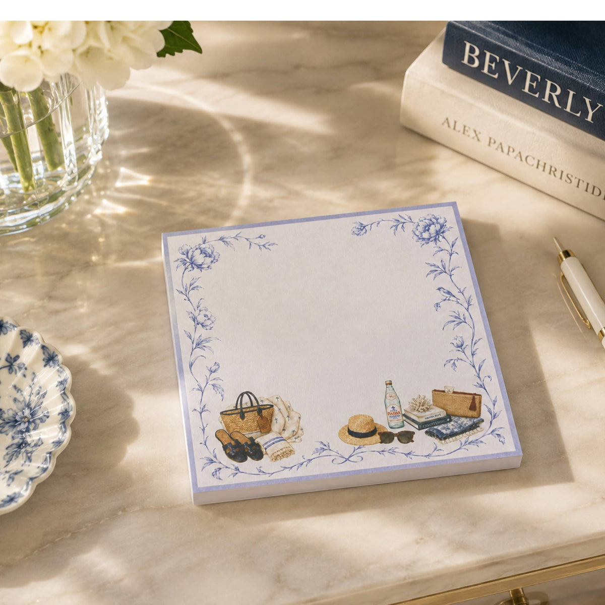 Proper Beach Club Acrylic Notepad Holder Set