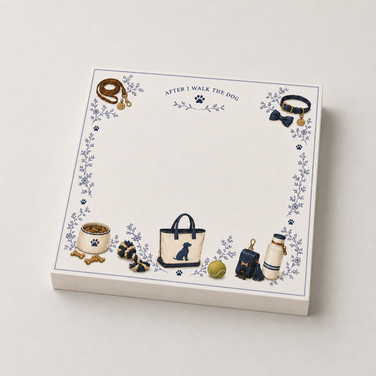 Proper Dogs Acrylic Notepad Holder Set