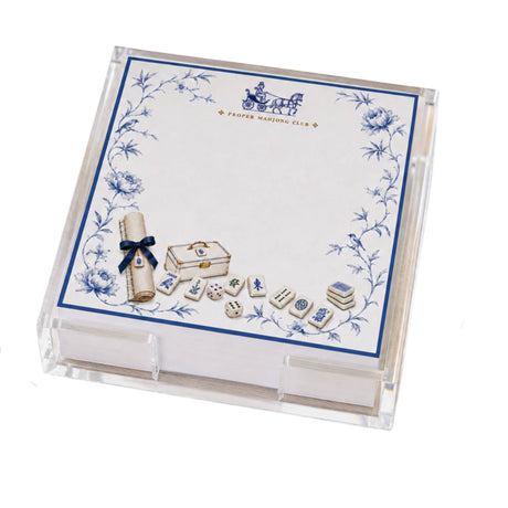 Proper Mahjong Acrylic Notepad Holder Set
