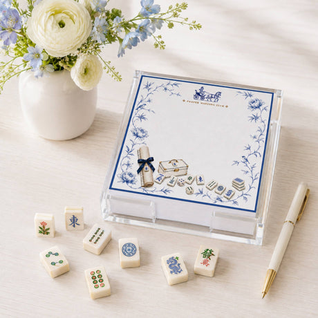Proper Mahjong Acrylic Notepad Holder Set