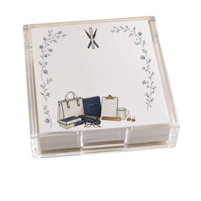 Proper Teacher Acrylic Notepad Holder Set