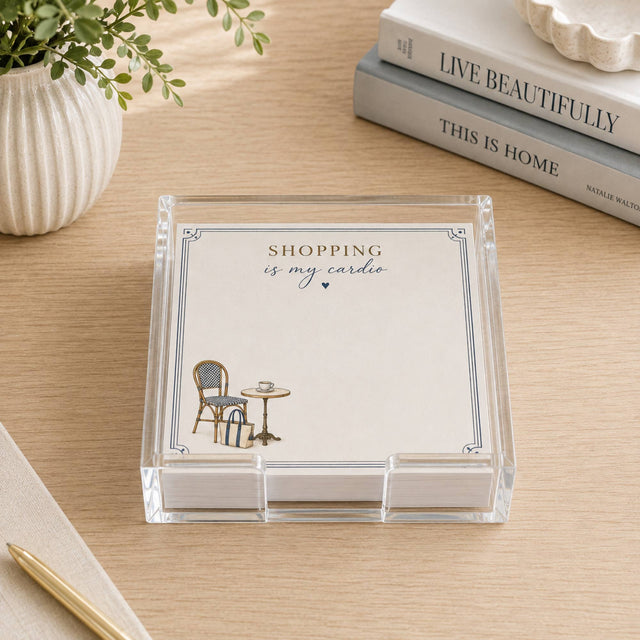Shopping Is My Cardio Acrylic Notepad Set