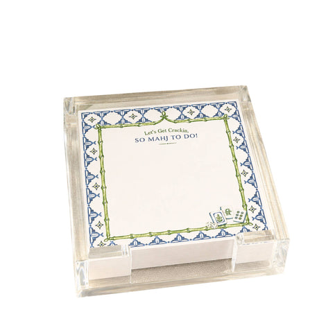 So Mahj to Do! Acrylic Notepad Holder Set