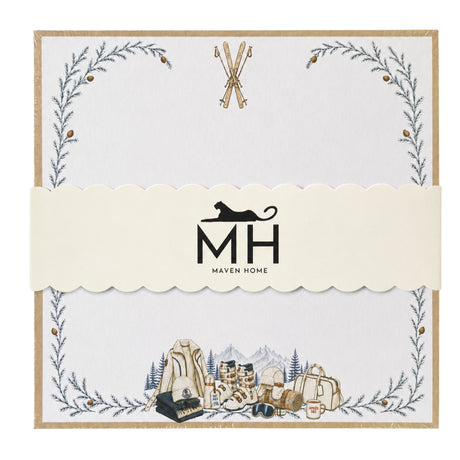 Proper Ski notepad refill in shrink wrap with the scalloped MH Maven Home band