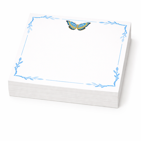Maven Home Butterfly Blues notepad refill alternate view
