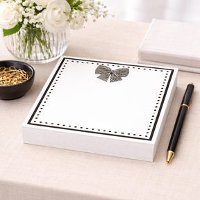 Maven Home Black Bow notepad refill