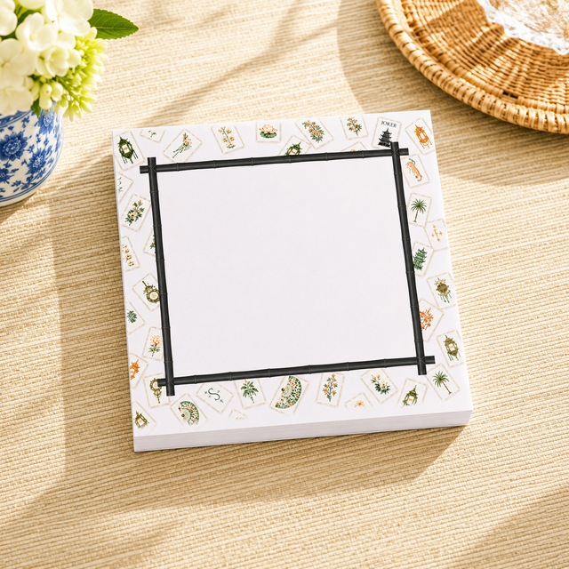 Maven Home Bamboo Lotus Mahjong notepad refill
