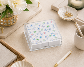 Notepad Refill, Mahjong Wallpaper - 5x5 Inch