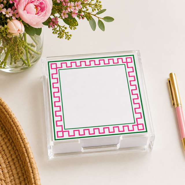 Notepad Refill, Preppy Pink - 5x5 Inch