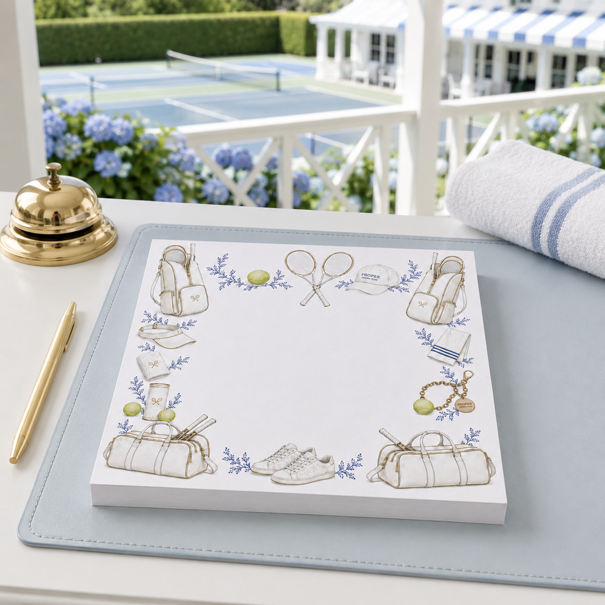 Notepad Refill, Proper Tennis - 5x5 Inch — photo 1