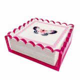 Maven Home Scalloped Acrylic Cocktail Napkin Holder, Pink - view 03
