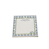 Let's Get Crackin, So Mahj to Do! 5x5 notepad refill with bamboo frame and mahjong tiles