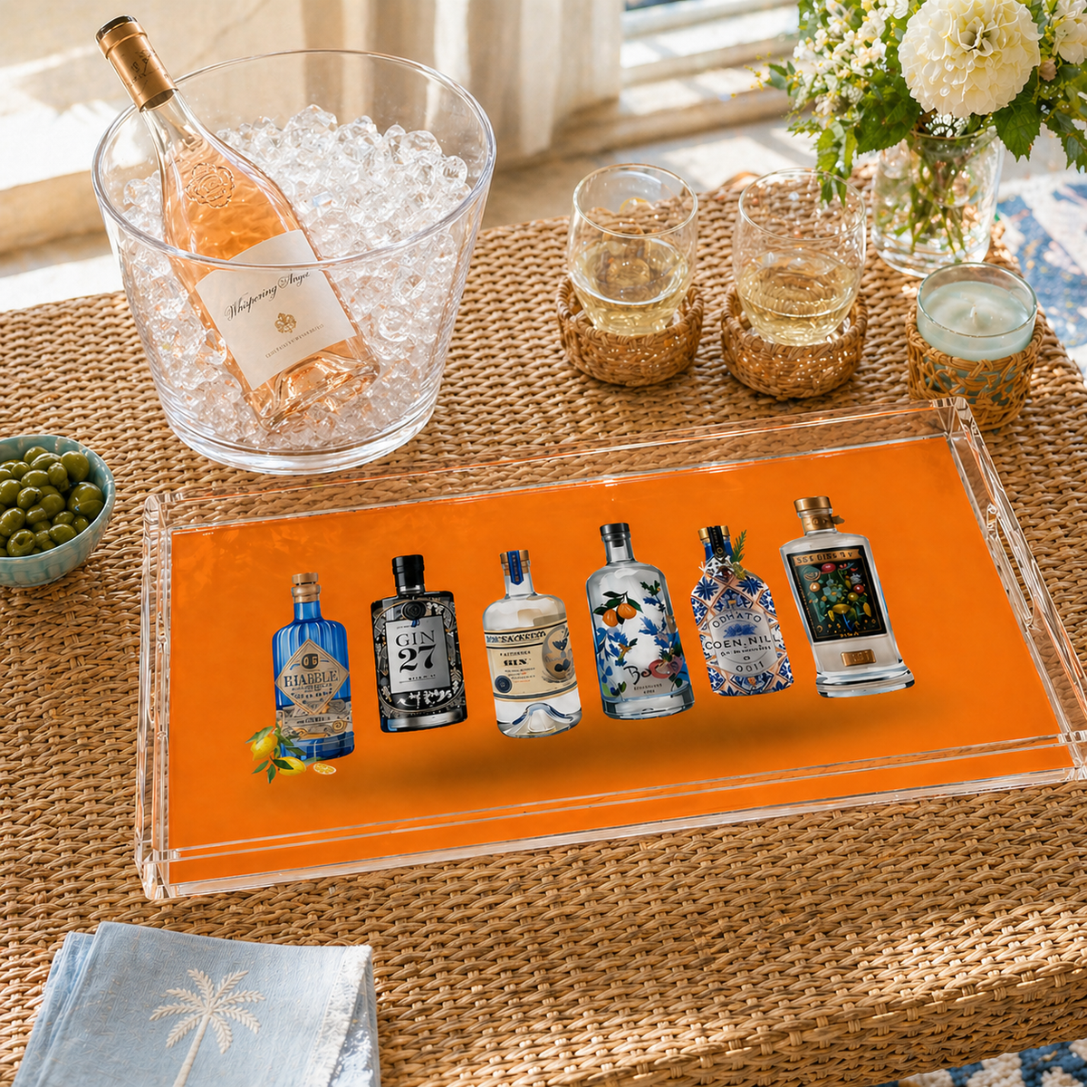 Acrylic Serving Tray, Have a Drink - view 05