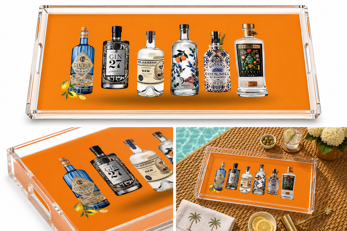 Acrylic Serving Tray, Have a Drink - view 07