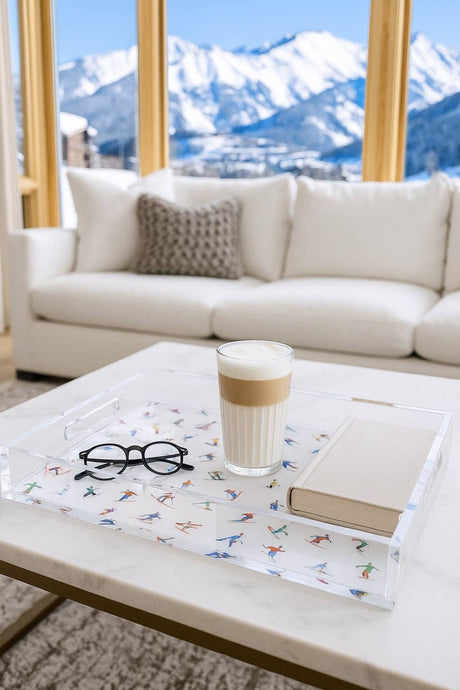 Clear Acrylic Serving Tray, Skiers Edge