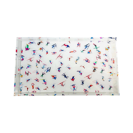 Acrylic Serving Tray, Skiers Edge - view 04