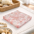 Acrylic Tic-Tac-Toe Game, Coral Design