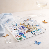 Acrylic Tic-Tac-Toe Game, Butterfly - alternate view
