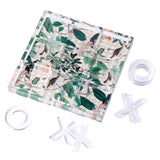 Acrylic Tic-Tac-Toe Game, Tropical Rattan - alternate view