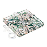 Acrylic Tic-Tac-Toe Game, Tropical Rattan - view 03