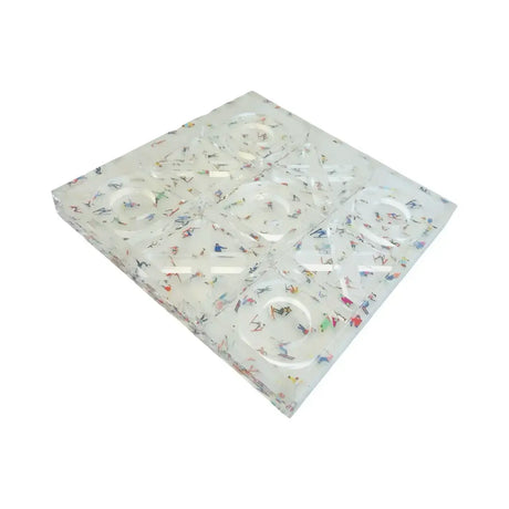 Acrylic Tic-Tac-Toe Game, Ski Design - view 07