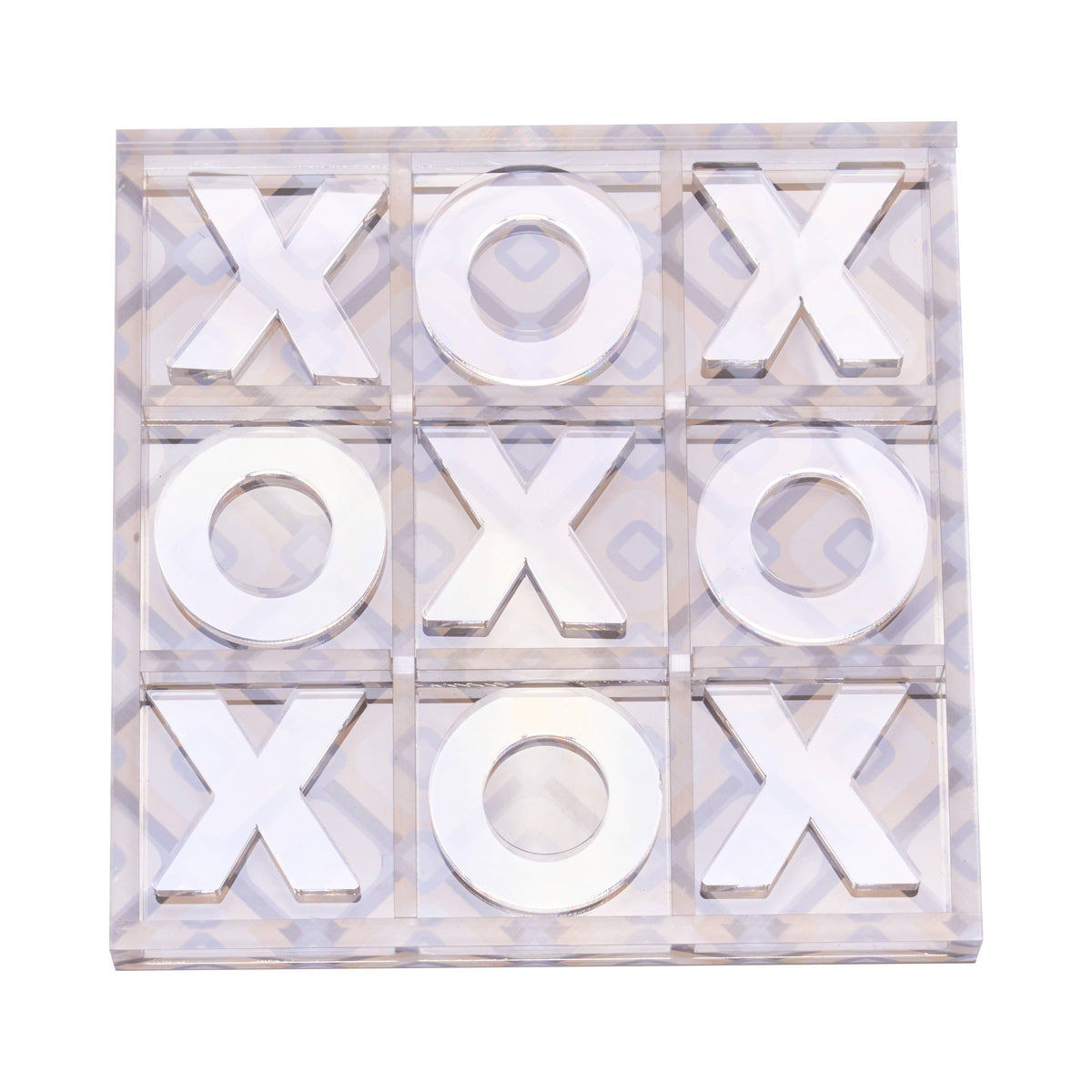 Acrylic Tic-Tac-Toe Game, Geo Design - view 04