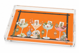 Acrylic Vanity Tray, Mahjong Tiles & Tinis - view 03