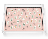 Acrylic Vanity Tray, Mahjong Pink Lotus - view 03